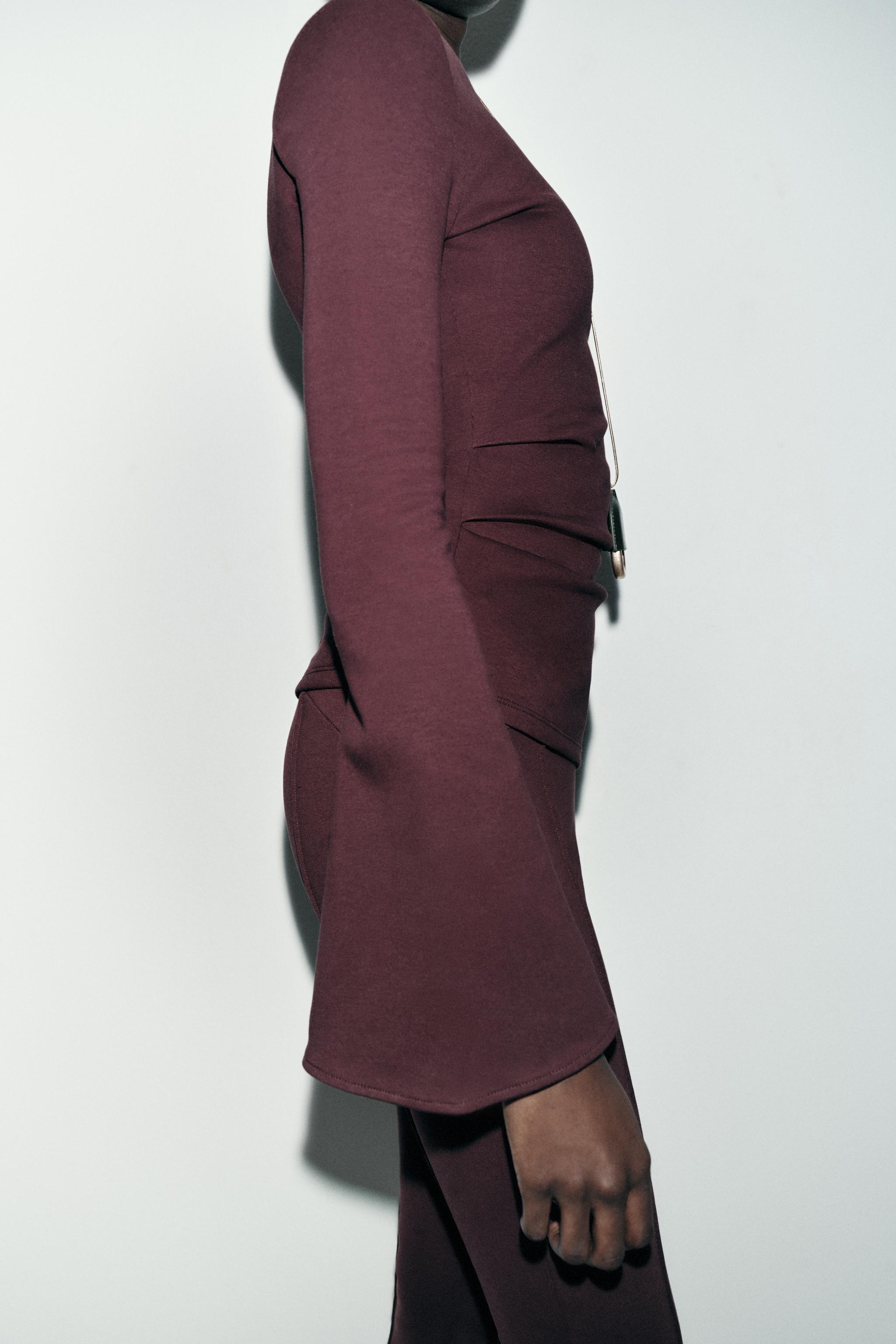 INTERLOCK LONG SLEEVE TOP